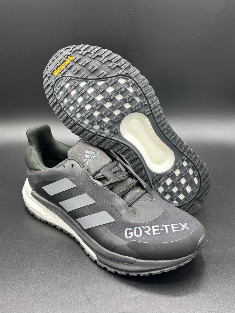 Adidas Solar Glide 4 Gore-Tex Black Running Shoes Waterproof GY0236 Women Size 8